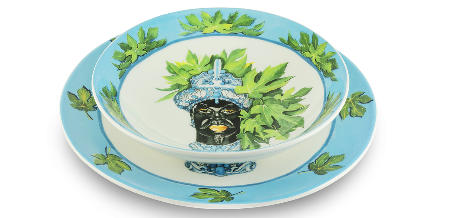 Тарелка Abhika SOUP PLATE MORO HEAD D22,5 - фото №1