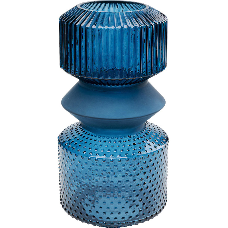 Ваза Geometric Blue Glass Vase 36 Синий в Нижнем Новгороде | Loft Concept 