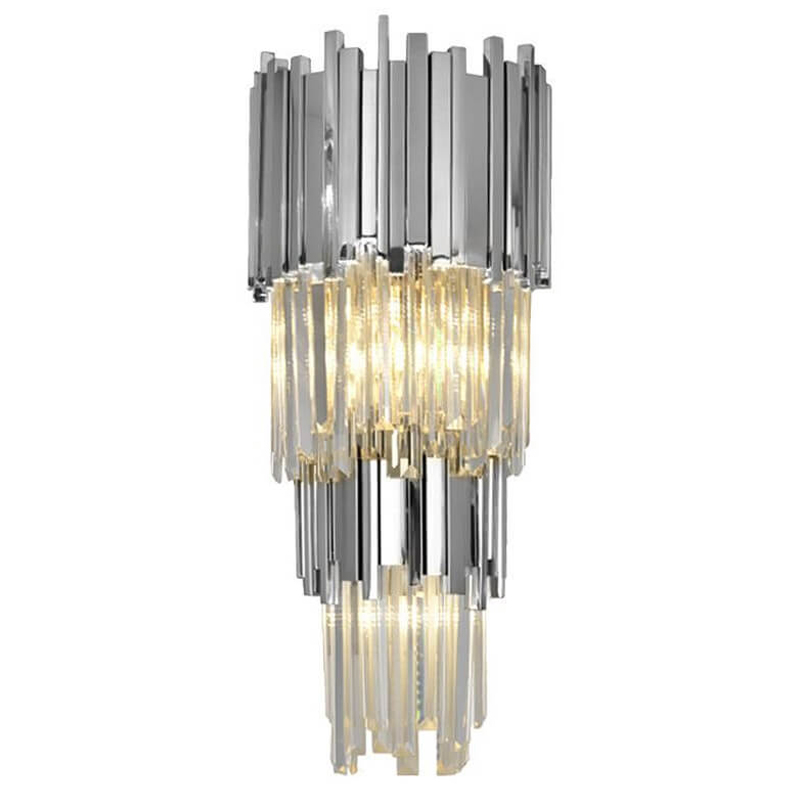 Бра Luxxu Modern Cascade Wall Lamp Silver 58 Серебряный Прозрачное Стекло в Нижнем Новгороде | Loft Concept 