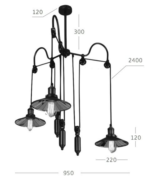 Люстра Loft Cone Pendant Reflector Balance 3 в Нижнем Новгороде