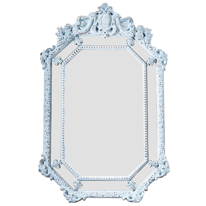 Зеркало Keppel Mirror Pastel Blue Винтажный голубой Античное зеркальное стекло в Нижнем Новгороде | Loft Concept 