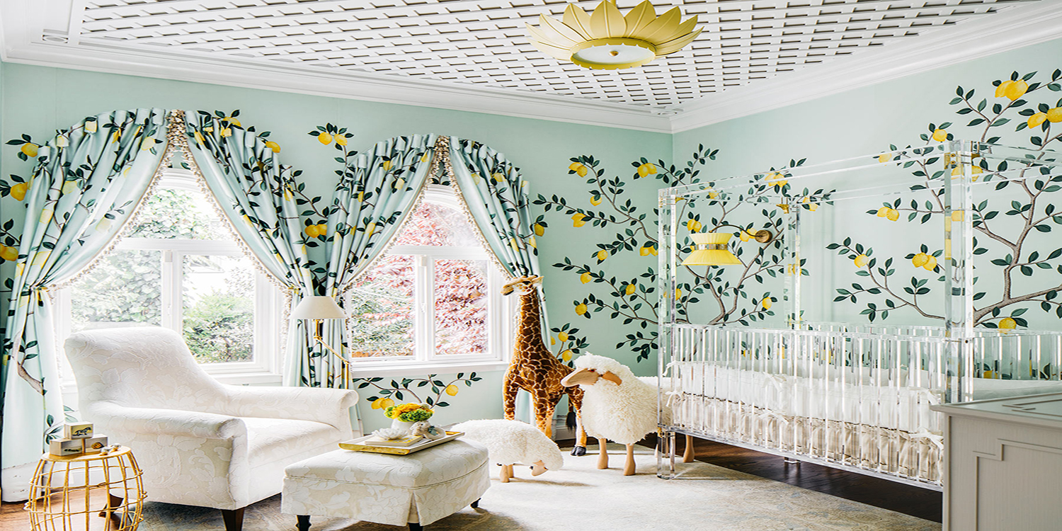 Обои ручная роспись Lemon Grove Ice Blue - фото №1