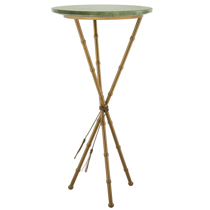 Green Stingray Skin Side Tables Зеленый Золотой в Нижнем Новгороде | Loft Concept 