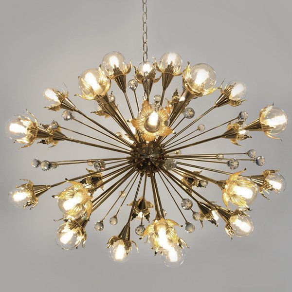 Люстра Jonathan Adler GIANT SPUTNIK CHANDELIER Латунь в Нижнем Новгороде | Loft Concept 