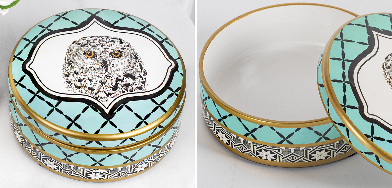 Шкатулка Owl Collection Turquoise Box - фото