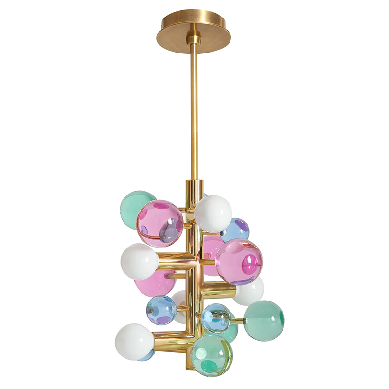 Светильник Jonathan Adler GLOBO FIVE-LIGHT CHANDELIER Multi Золотой Мульти в Нижнем Новгороде | Loft Concept 