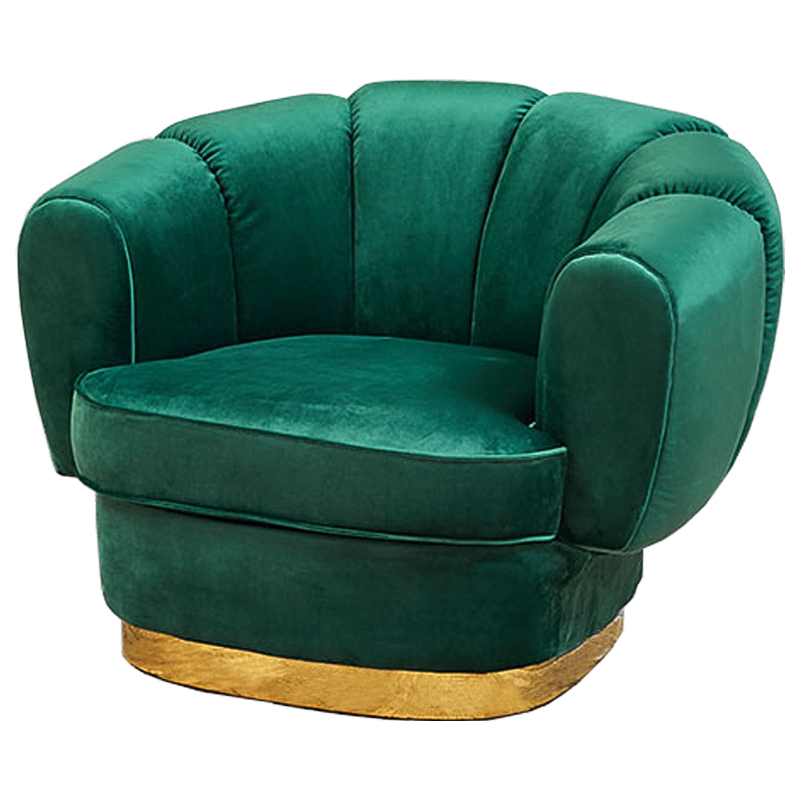 Кресло Emerald Softness Armchair Изумрудный Глянцевое золото в Нижнем Новгороде | Loft Concept 