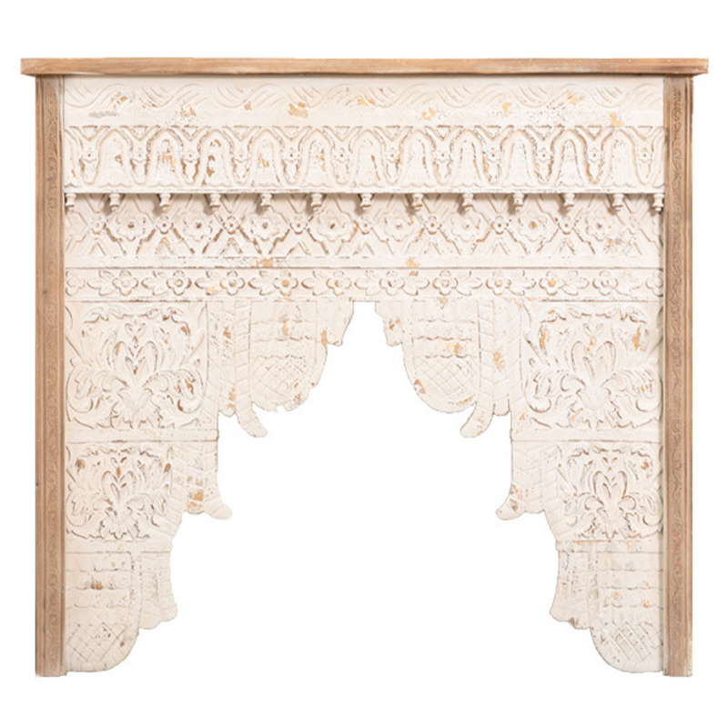 Консоль Indian Antique White Furniture Shakti Console Бежевый Древесина в Нижнем Новгороде | Loft Concept 