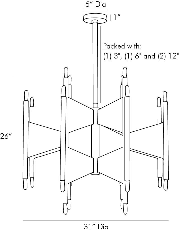 Люстра Arteriors DESKINS CHANDELIER в Нижнем Новгороде