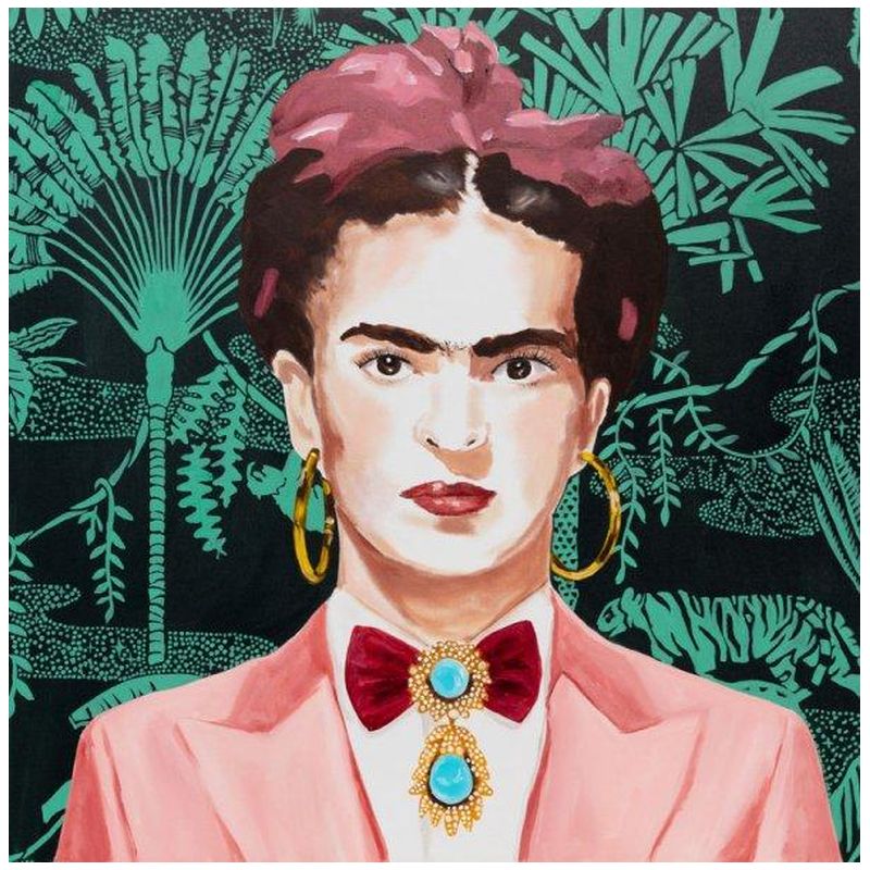 Картина Frida with Pink Power Suit and Jungle Wallpaper Мульти в Нижнем Новгороде | Loft Concept 