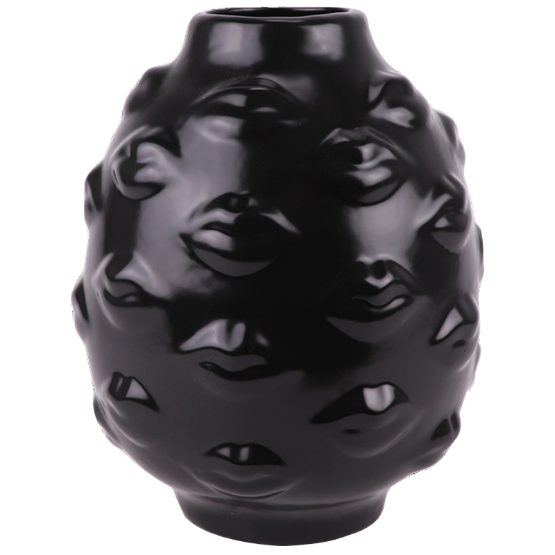 Ваза GILDED GALA ROUND BLACK Vase Черный в Нижнем Новгороде | Loft Concept 