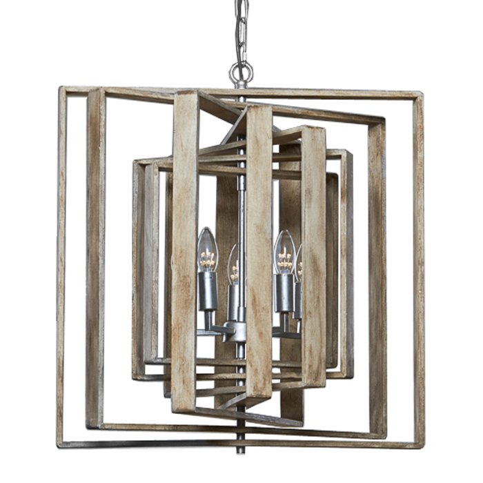 Люстра Contemporary 7 Layer Spiral Driftwood Chandelier Light Древесина Серебряный в Нижнем Новгороде | Loft Concept 