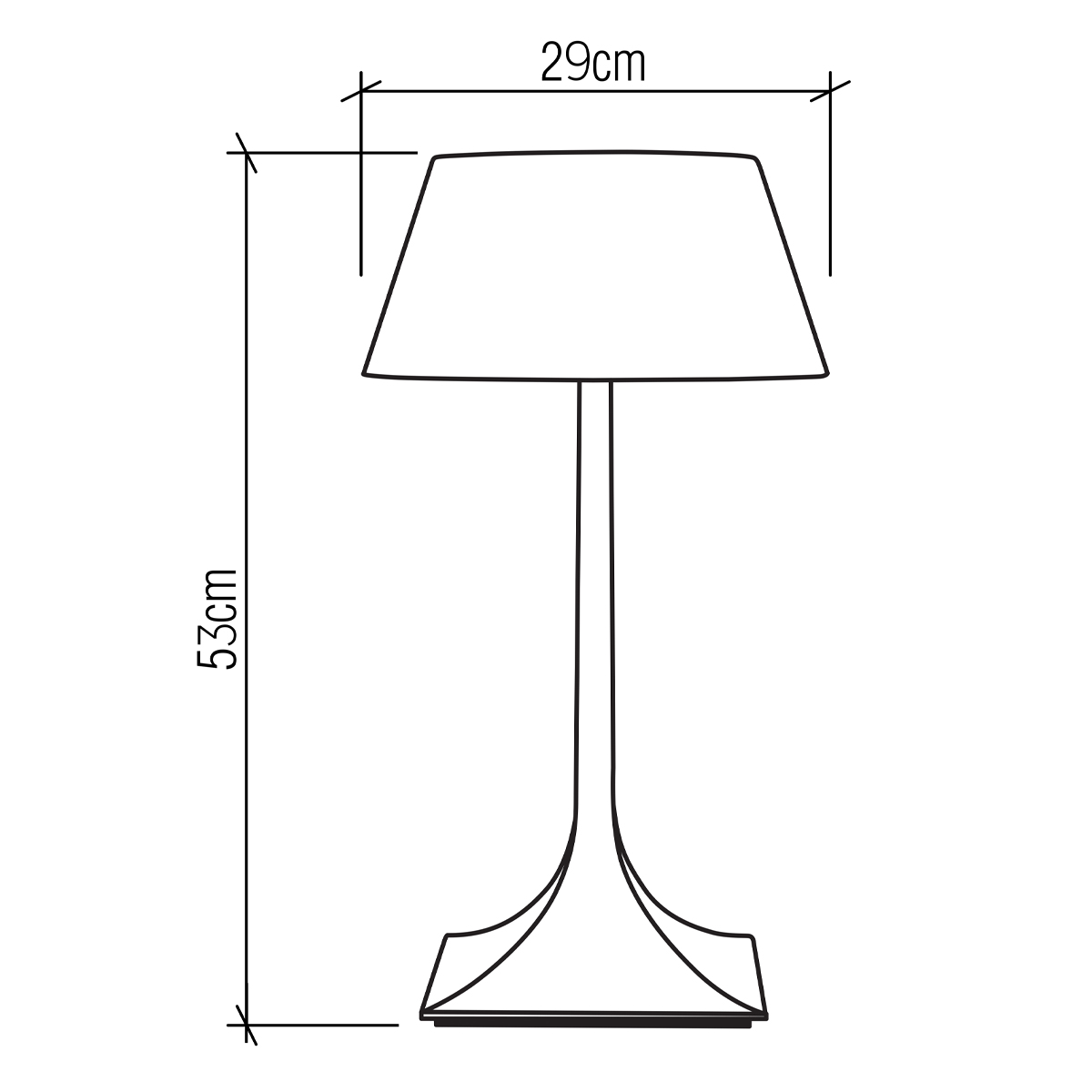 Настольная лампа со скошенным конусовидным абажуром и фигурной ножкой в цвете тик Accord Lighting в Нижнем Новгороде