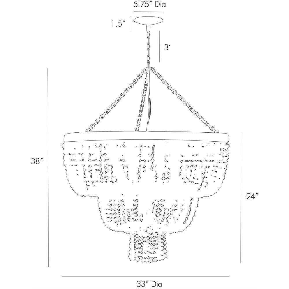 Люстра Arteriors CHAPPELLET CHANDELIER в Нижнем Новгороде