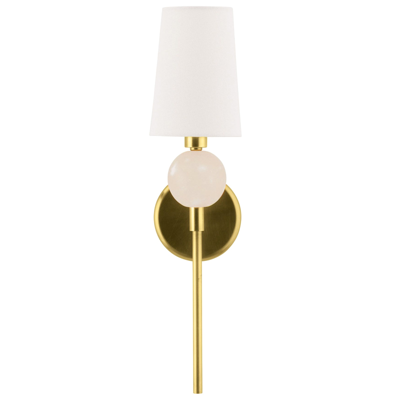 Бра Arteriors MENDEE SCONCE GOLD Золотой Белый в Нижнем Новгороде | Loft Concept 