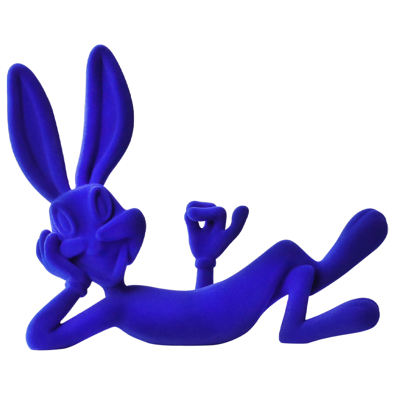 Декоративная статуэтка синий флок Bugs Bunny Blue Statuette Синий в Нижнем Новгороде | Loft Concept 