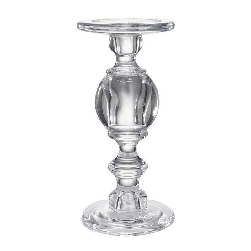 Подсвечник Glass Candlestick II Прозрачное Стекло в Нижнем Новгороде | Loft Concept 