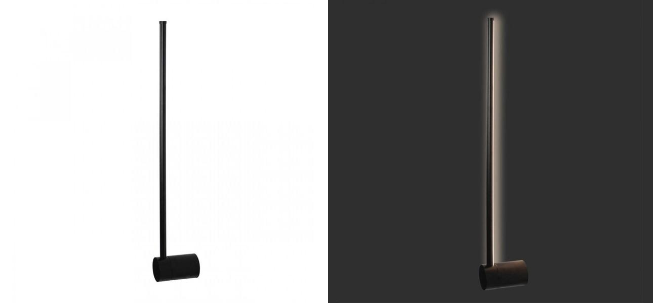 Светодиодное бра Upright Line Black - фото №1