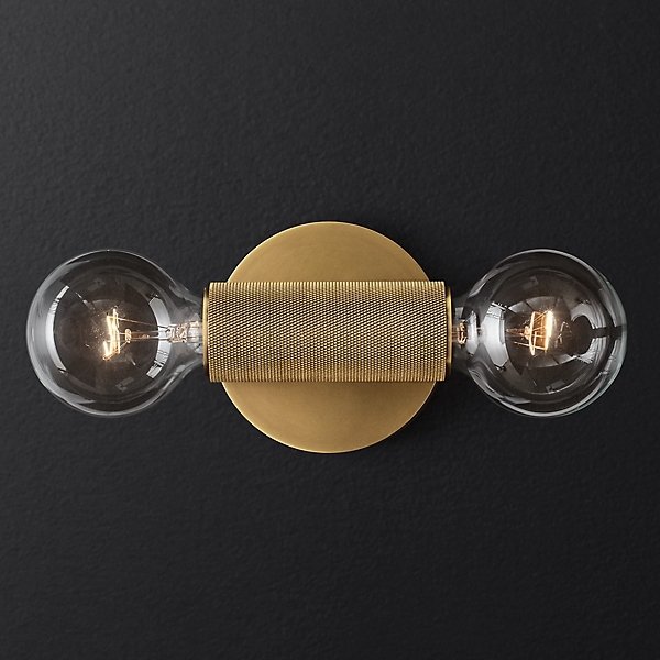 Бра RH Utilitaire Inline Sconce Brass Латунь в Нижнем Новгороде | Loft Concept 