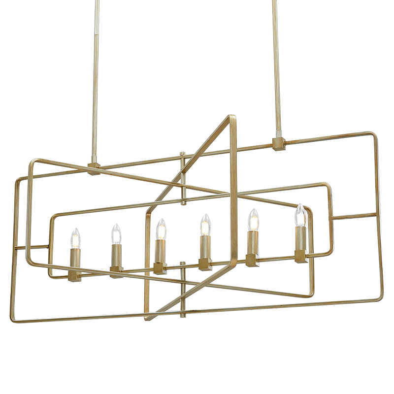 Люстра Macleod Linear Chandelier Золотой в Нижнем Новгороде | Loft Concept 