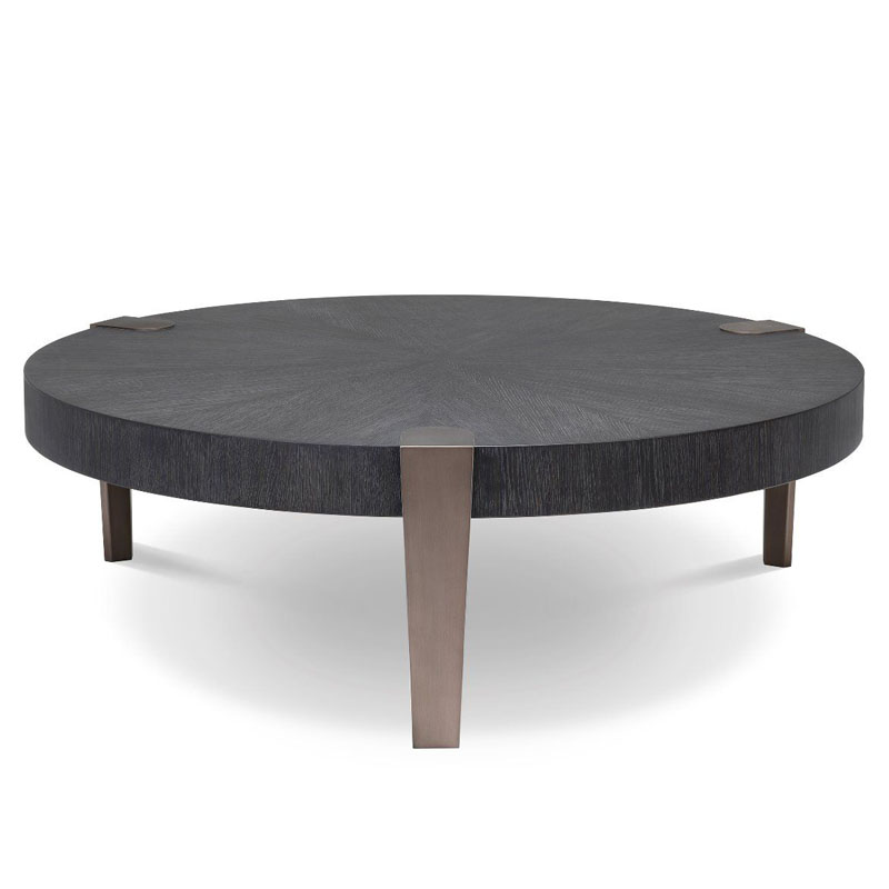 Кофейный стол Eichholtz COFFEE TABLE OXNARD Gray oak Серый Дуб Темная бронза в Нижнем Новгороде | Loft Concept 