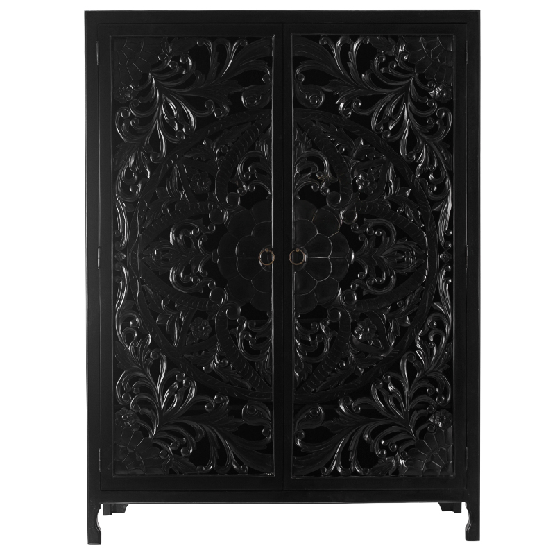 Шкаф Beauden Lace Cabinet Black Черный в Нижнем Новгороде | Loft Concept 