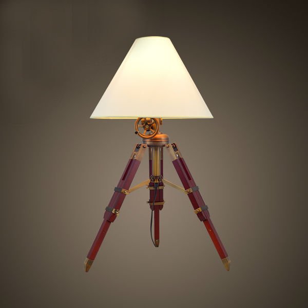 Настольная лампа Table Standing Lamp Red Бургундский красный в Нижнем Новгороде | Loft Concept 