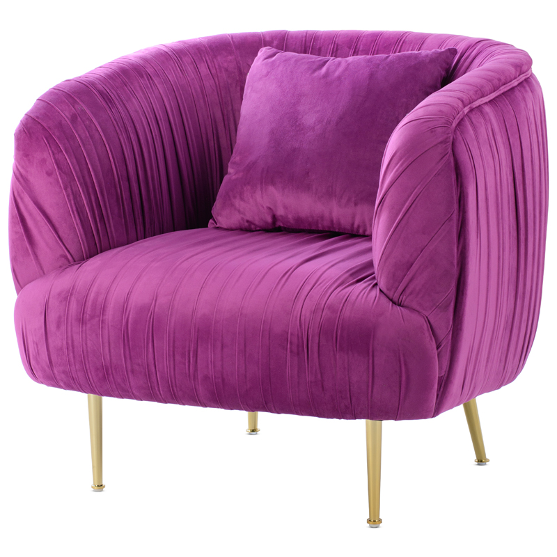 Кресло SOUFFLE CHAIR purple Фуксия Золотой в Нижнем Новгороде | Loft Concept 