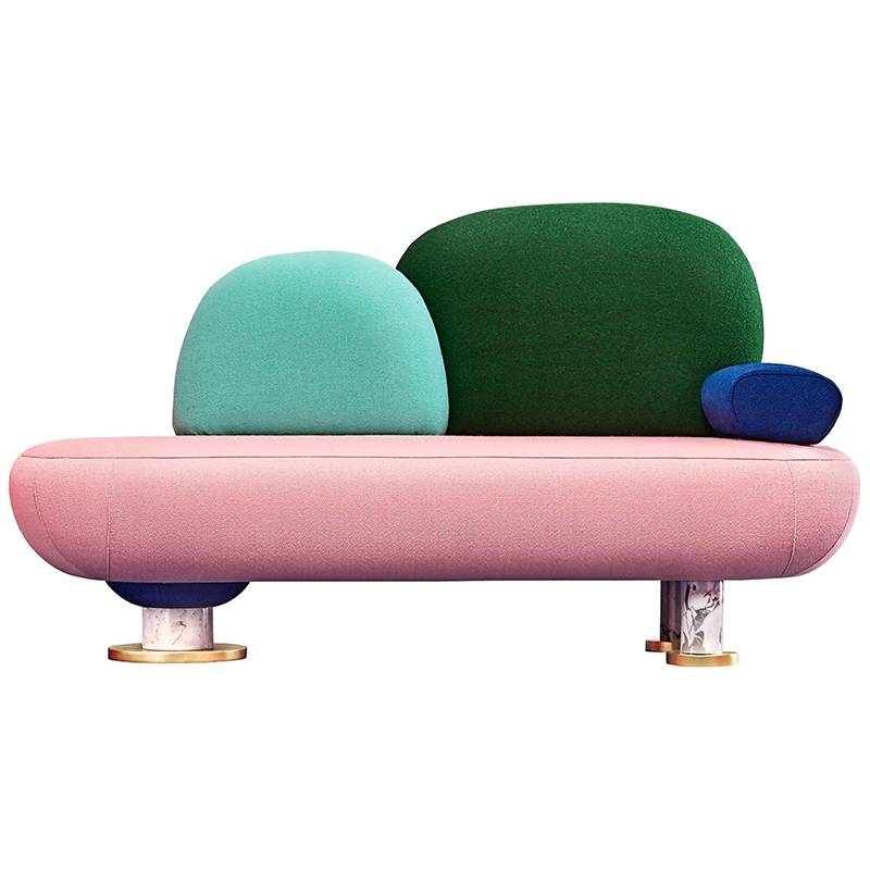 Дизайнерский диван  Toadstool Collection, Sofa Masquespacio Мульти Золотой Белый Мрамор Bianco в Нижнем Новгороде | Loft Concept 