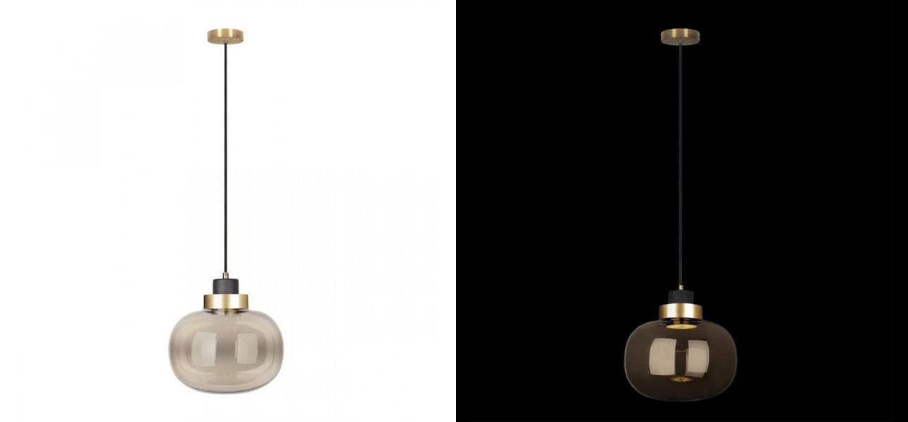 Подвесной светильник Light Vessel Янтарное стекло диаметр 21 - фото №1