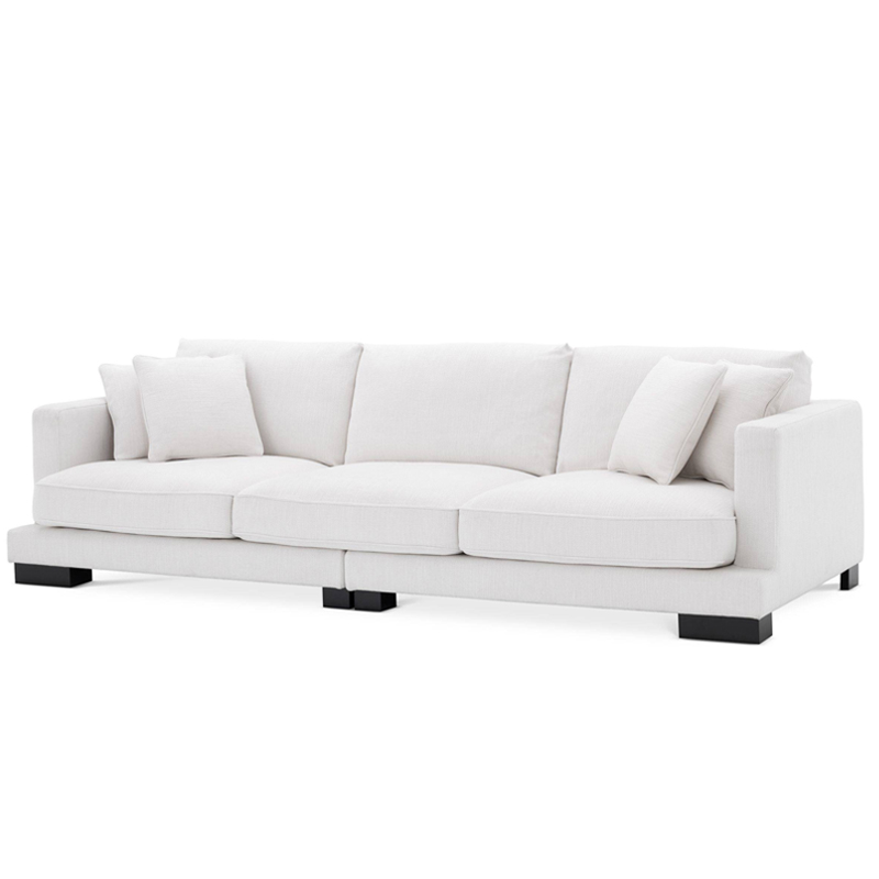 Диван Eichholtz Sofa Tuscany white Белый Черный в Нижнем Новгороде | Loft Concept 