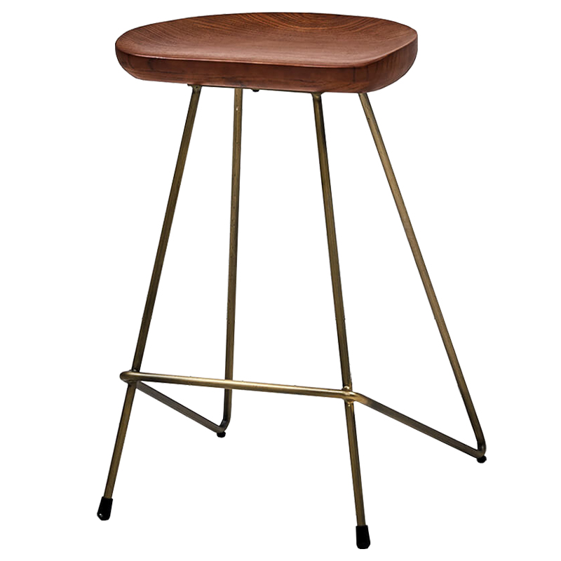 Барный стул Foester Wood Stool Бронза Коричневый в Нижнем Новгороде | Loft Concept 