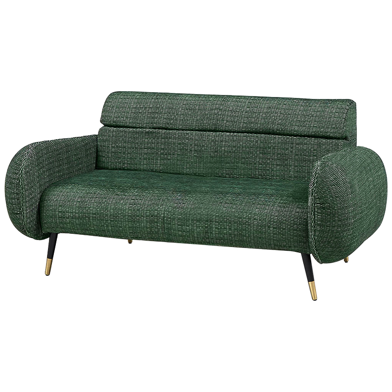 Диван Hebert Sofa Green M Зеленый Зеленый Черный Латунь в Нижнем Новгороде | Loft Concept 