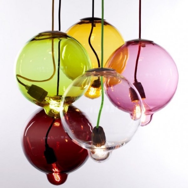 Люстра Cappellini Meltdown Suspension Lamp Прозрачный Янтарь (Amber) Серый (Gray) Синий Красный (Red) Зеленый Розовый (Rose) в Нижнем Новгороде | Loft Concept 