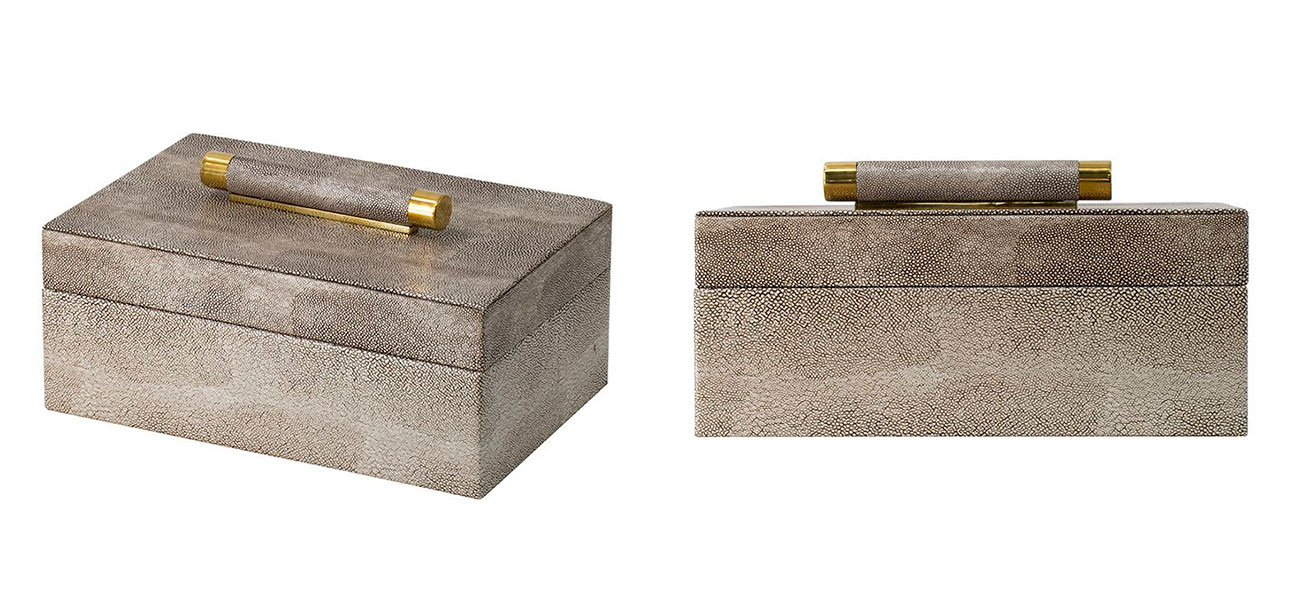 Комплект шкатулок с крышкой  Gray  - фото №1