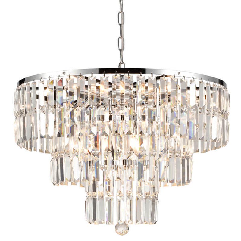 Люстра 1920s Odeon Chandelier chrome 60 Прозрачный (Transparent) Хром в Нижнем Новгороде | Loft Concept 