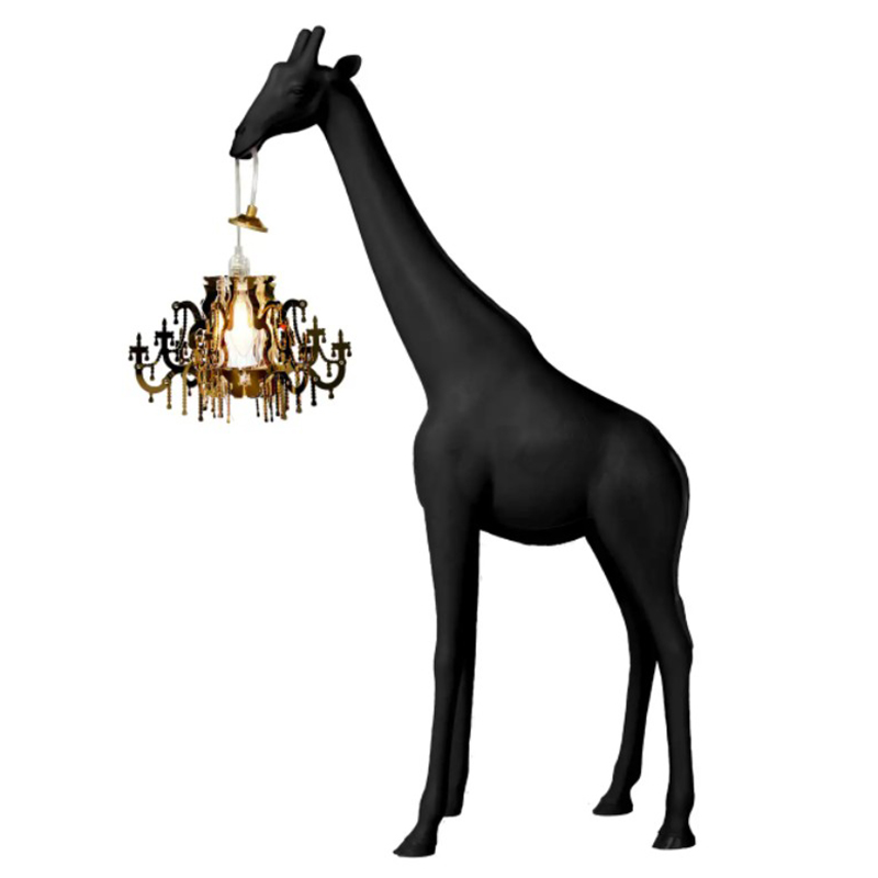 Настольная лампа черный жираф Black Giraffe Table Lamp Черный в Нижнем Новгороде | Loft Concept 