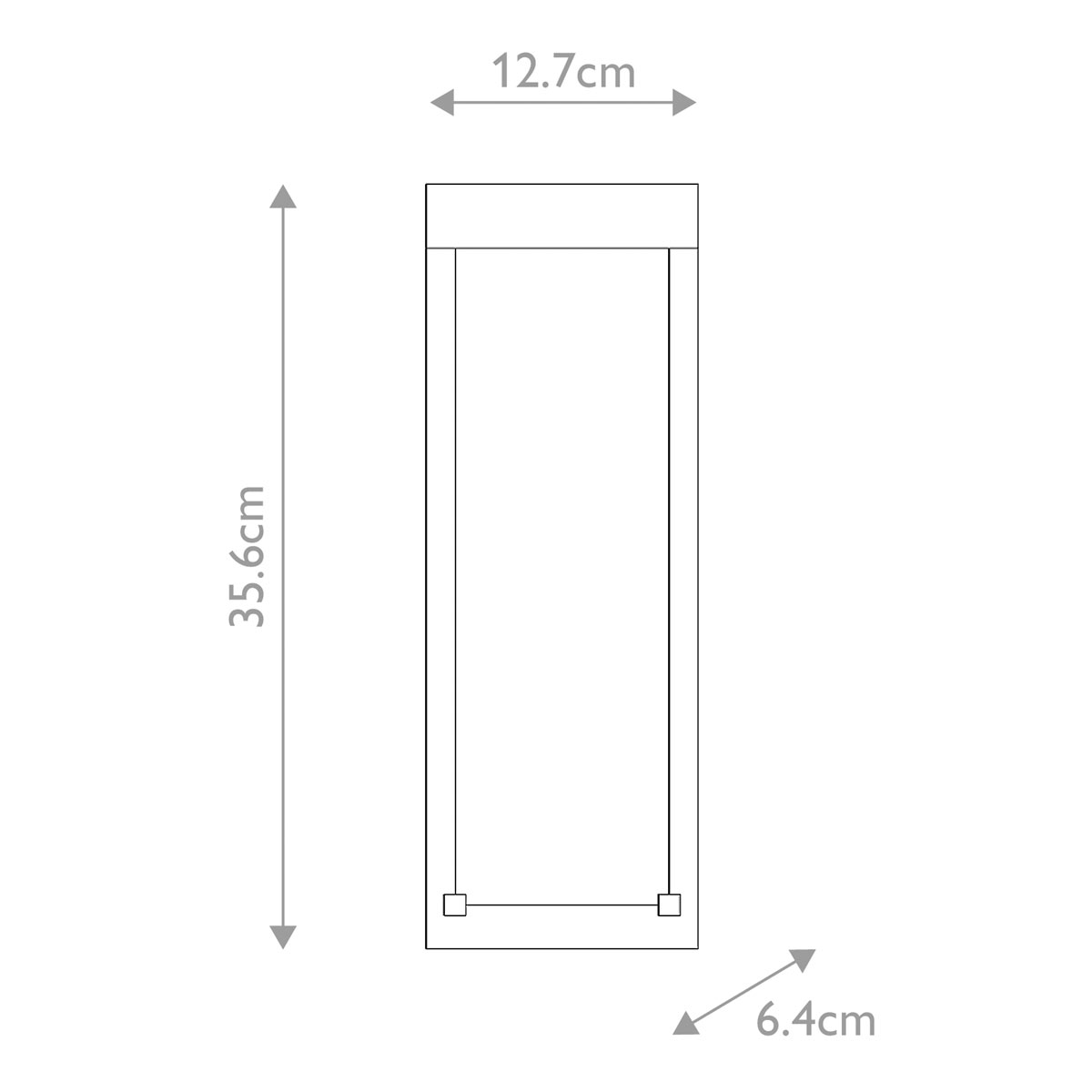 Настенный фонарь уличный прямоугольный черного цвета со стеклом с пузырьками Eurofase в Нижнем Новгороде