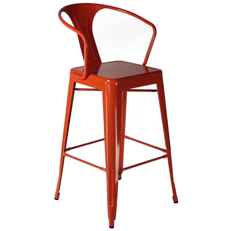 Барный стул Tolix Bar Stool 75 Armchair Backed Черный Оранжевый Красный Желтый Белый в Нижнем Новгороде | Loft Concept 