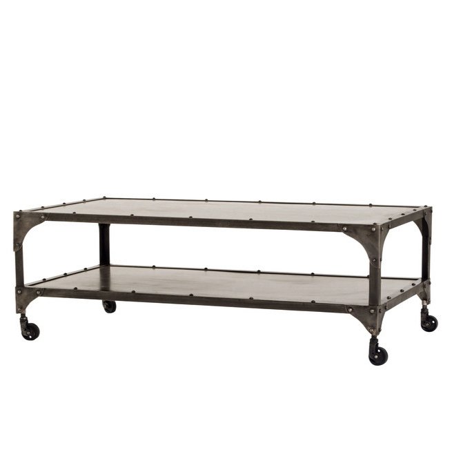 Кофейный стол Industrial Steampunk Nickel Coffee Table  в Нижнем Новгороде | Loft Concept 