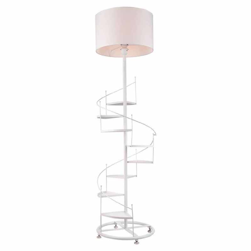 Торшер Spiral Staircase Floor Lamp White Белый в Нижнем Новгороде | Loft Concept 