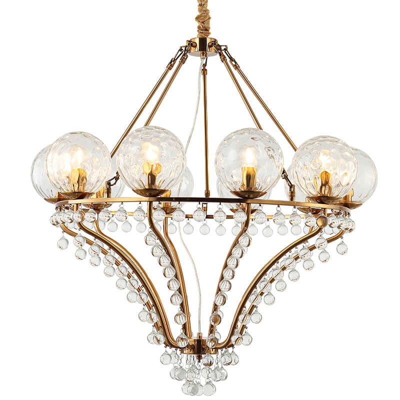 Люстра Melaine Chandelier gold Золотой Прозрачный (Transparent) в Нижнем Новгороде | Loft Concept 