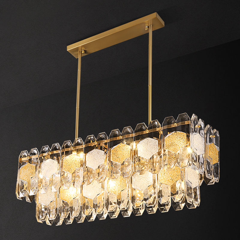 Люстра Oswalda Linear Chandelier Золотой в Нижнем Новгороде | Loft Concept 