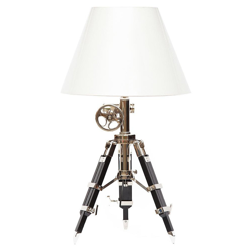 Настольная лампа Victorian Era Tripod Lamp Коричневый Медь Белый в Нижнем Новгороде | Loft Concept 