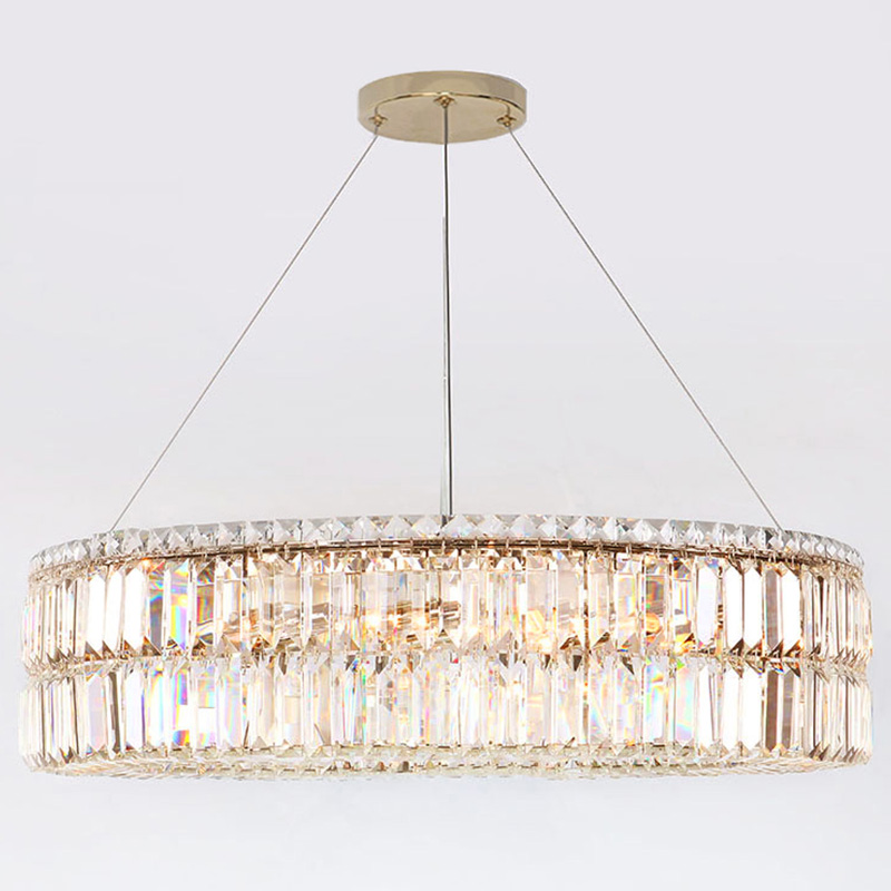 Люстра Darleen Crystal Gold Chandelier 17 Золотой Прозрачный (Transparent) в Нижнем Новгороде | Loft Concept 