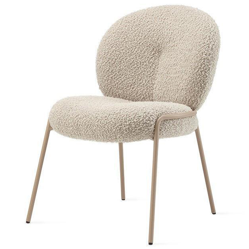 Стул Lyons Boucle Chair Бежевый Золотой в Нижнем Новгороде | Loft Concept 