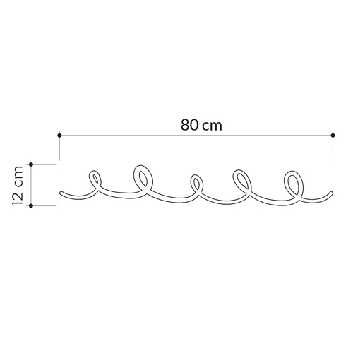 Настенная вешалка в  виде  закрученной линии Twisted Line Hanger в Нижнем Новгороде