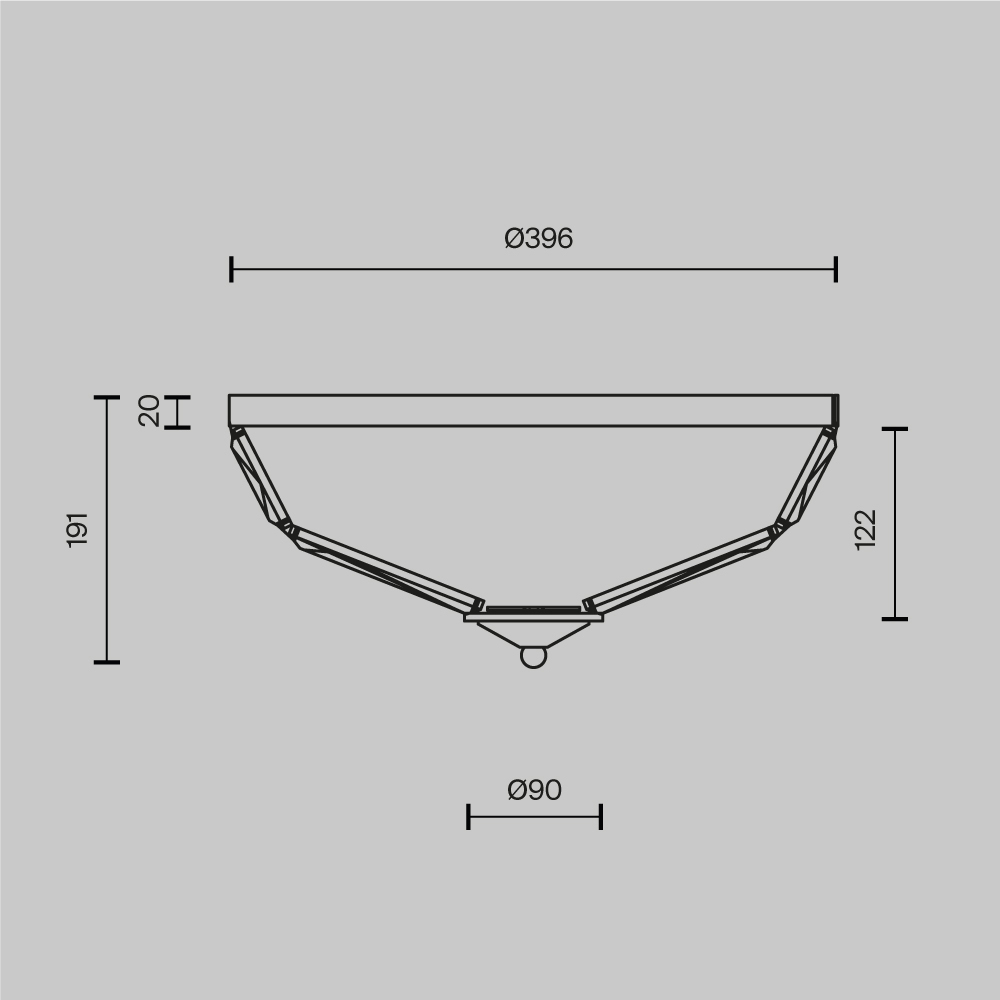 Потолочный светильник Facet E14х4 в Нижнем Новгороде