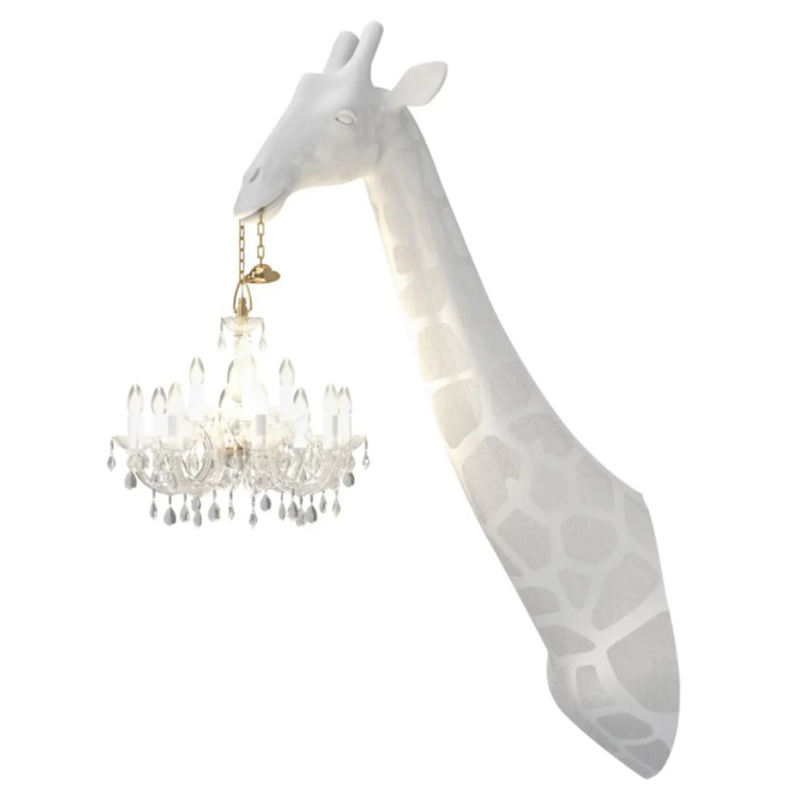 Бра белый жираф White Giraffe Wall Lamp Sconce Chandalier Белый в Нижнем Новгороде | Loft Concept 