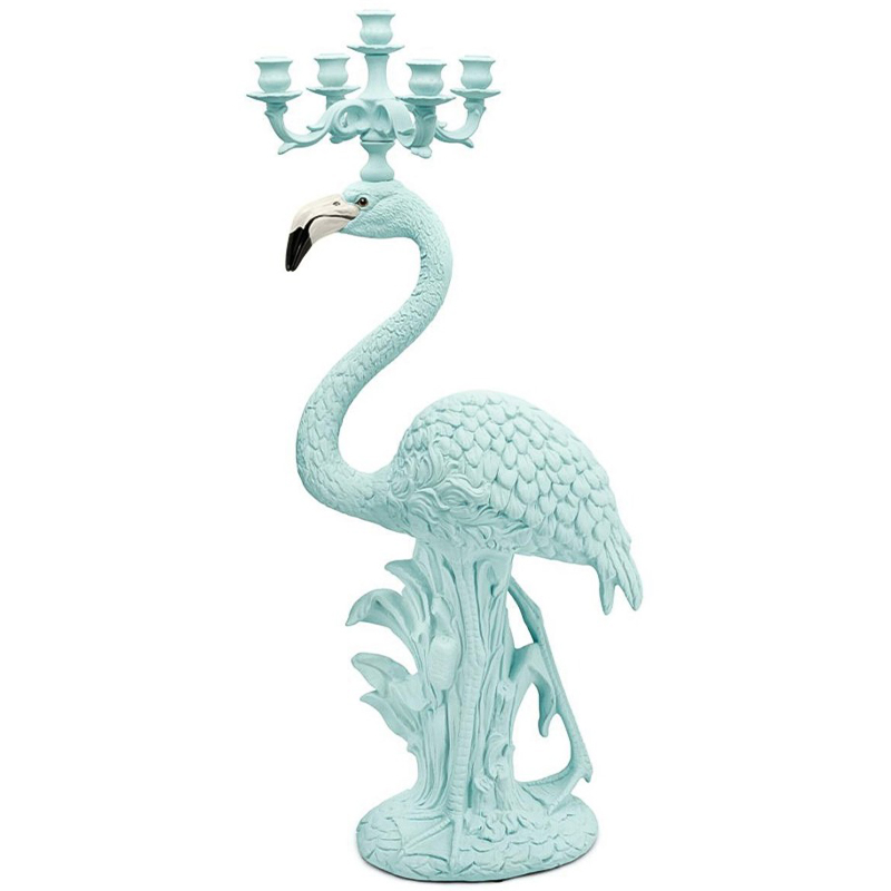 Подсвечник Candleholder Flamingo Bisc. Azure Matt Бирюзовый в Нижнем Новгороде | Loft Concept 